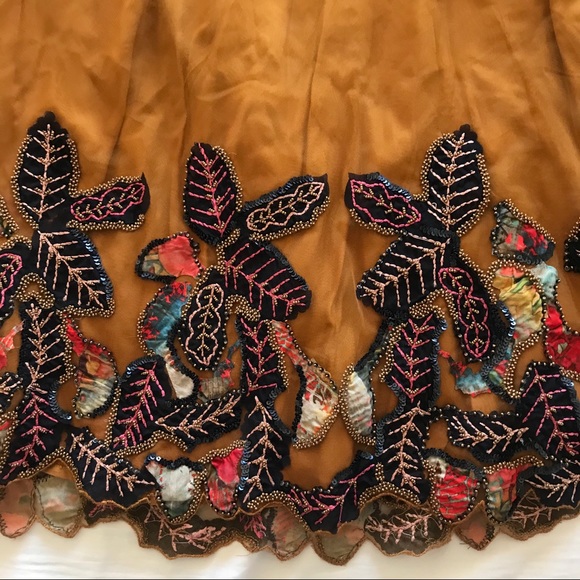 NWT Anthropologie beaded midi skirt 0 - Picture 6 of 6